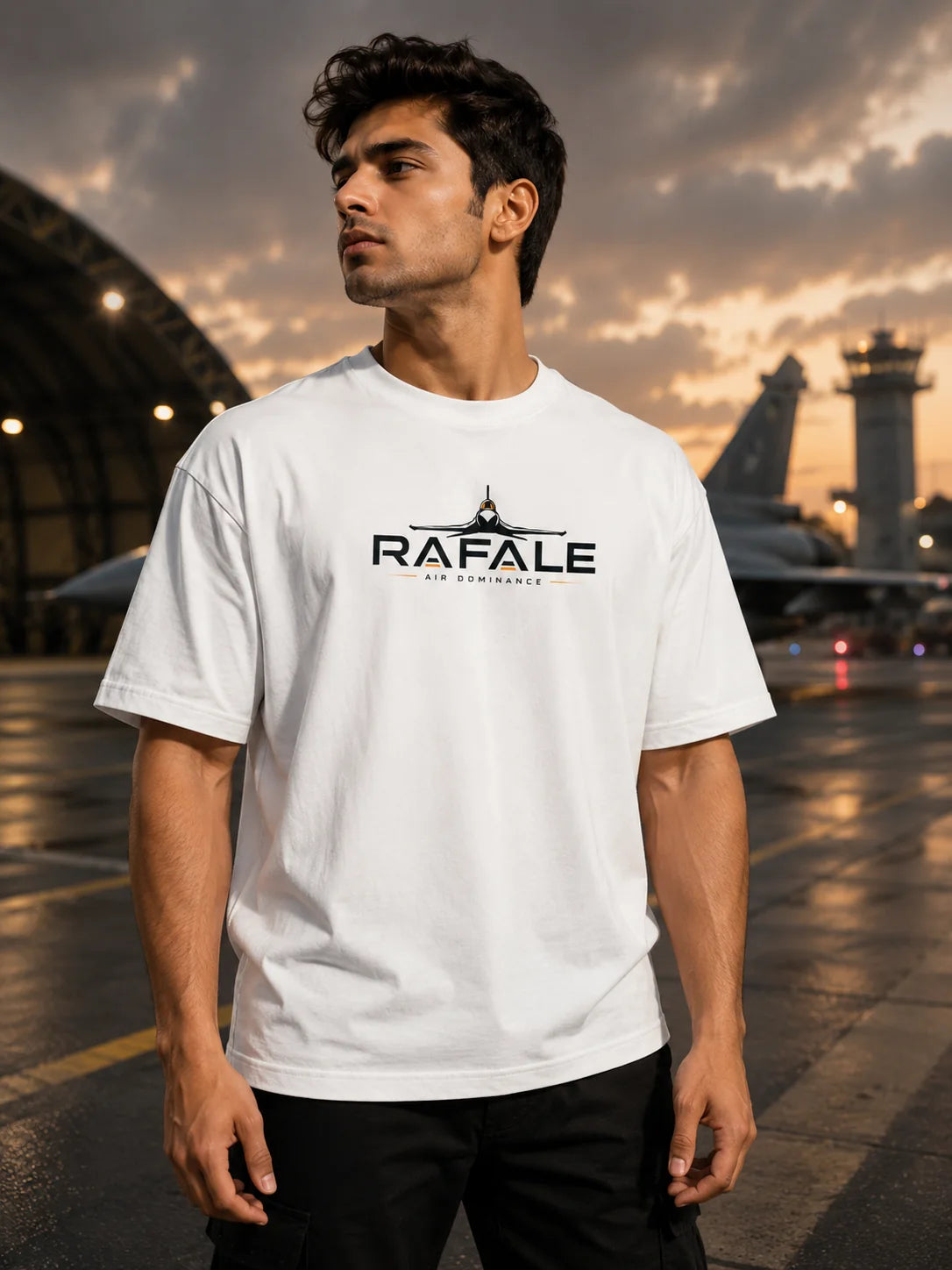 Rafale White Oversized T-Shirt