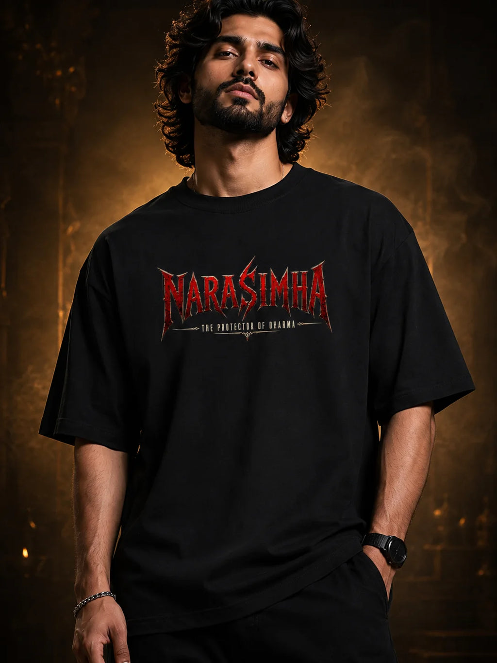 Narasimha Avatar Graphic T-Shirt | Lord Vishnu Tee