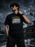Ladakh Scouts "Special Frontier Force"  Stretch Black T-Shirt | Snow Warriors of India