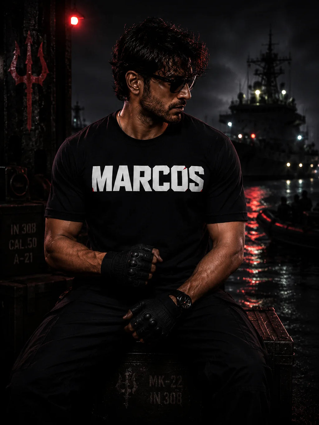 MARCOS T-Shirt – Shadows Move Silently | Indian Navy Special Forces Tee