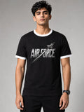 Men's Air Force Black Ringer T-Shirt