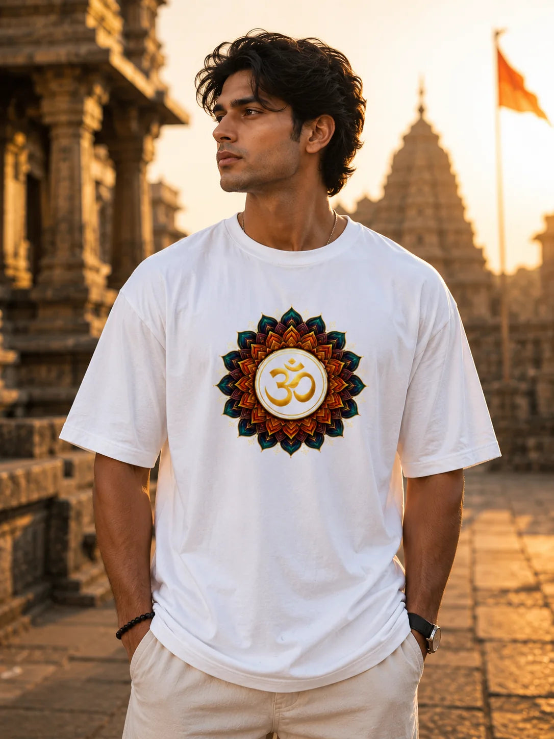 Om Mandala Oversized T-Shirt