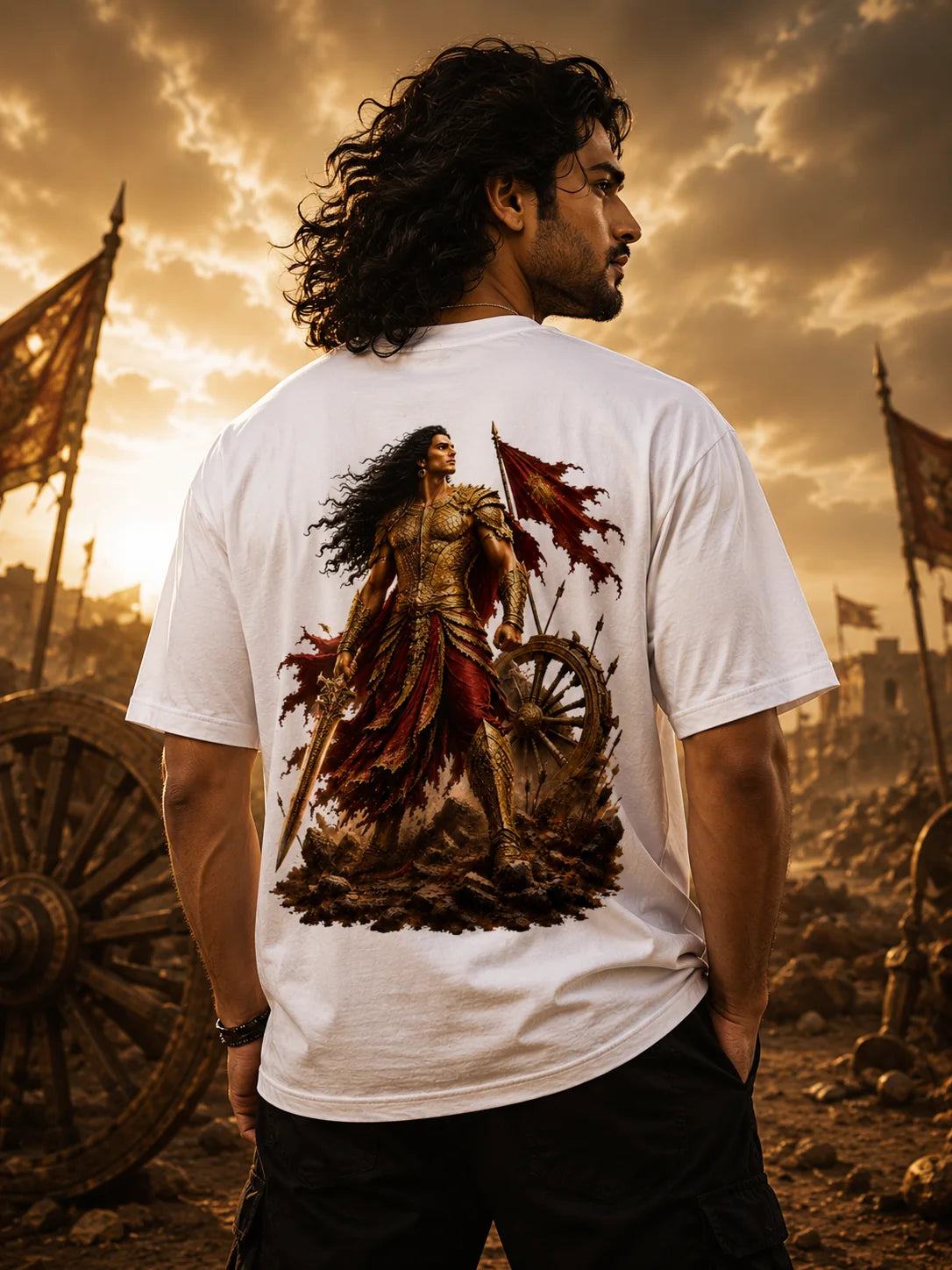 Karna Warrior Graphic T-Shirt | Mythology Tee