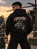 Operator Soldier Graphic Oversized Hoodie