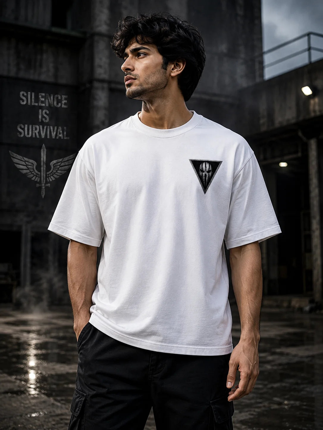 The Ghosts White Oversized T-Shirt