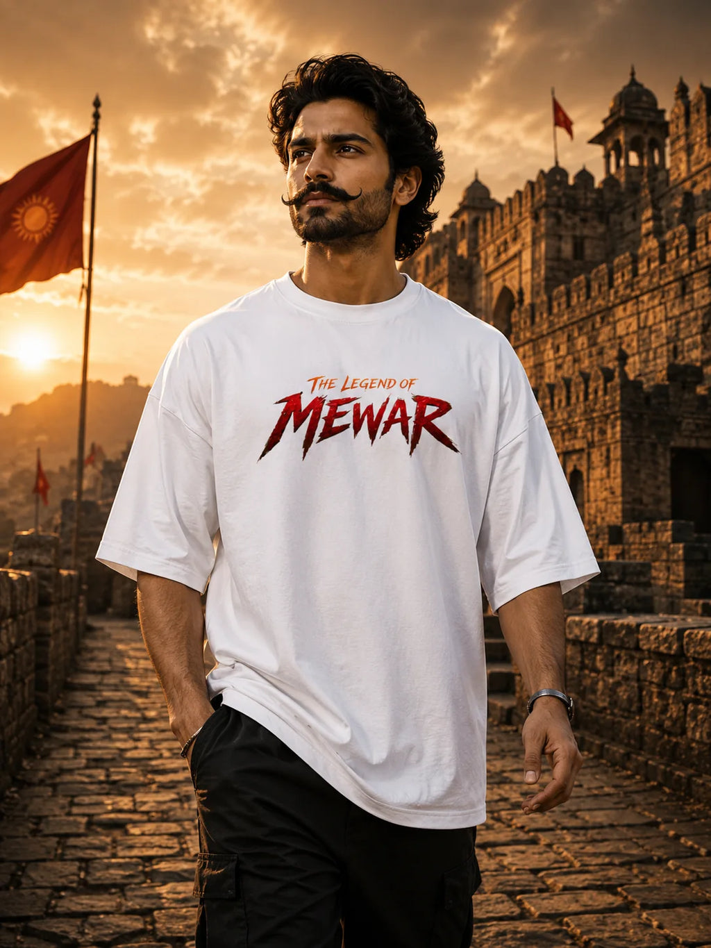 Maharana Pratap Warrior Graphic T-Shirt