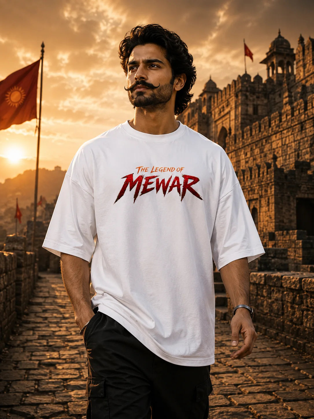 Maharana Pratap Warrior Graphic T-Shirt