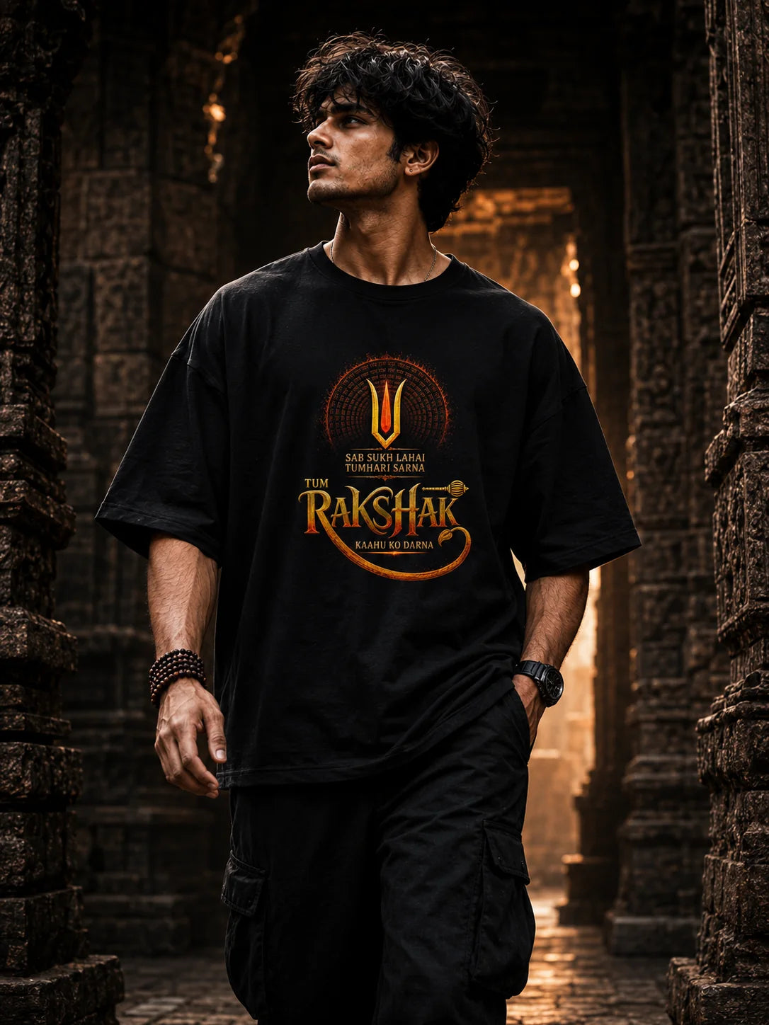Lord Hanuman Oversized T-Shirt