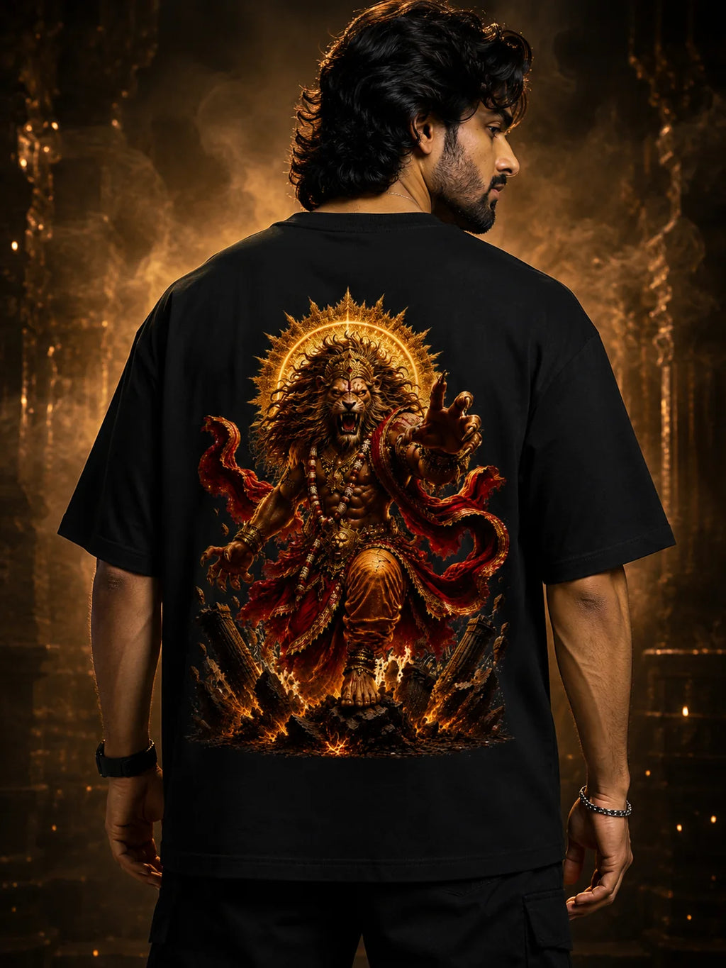 Narasimha Avatar Graphic T-Shirt | Lord Vishnu Tee