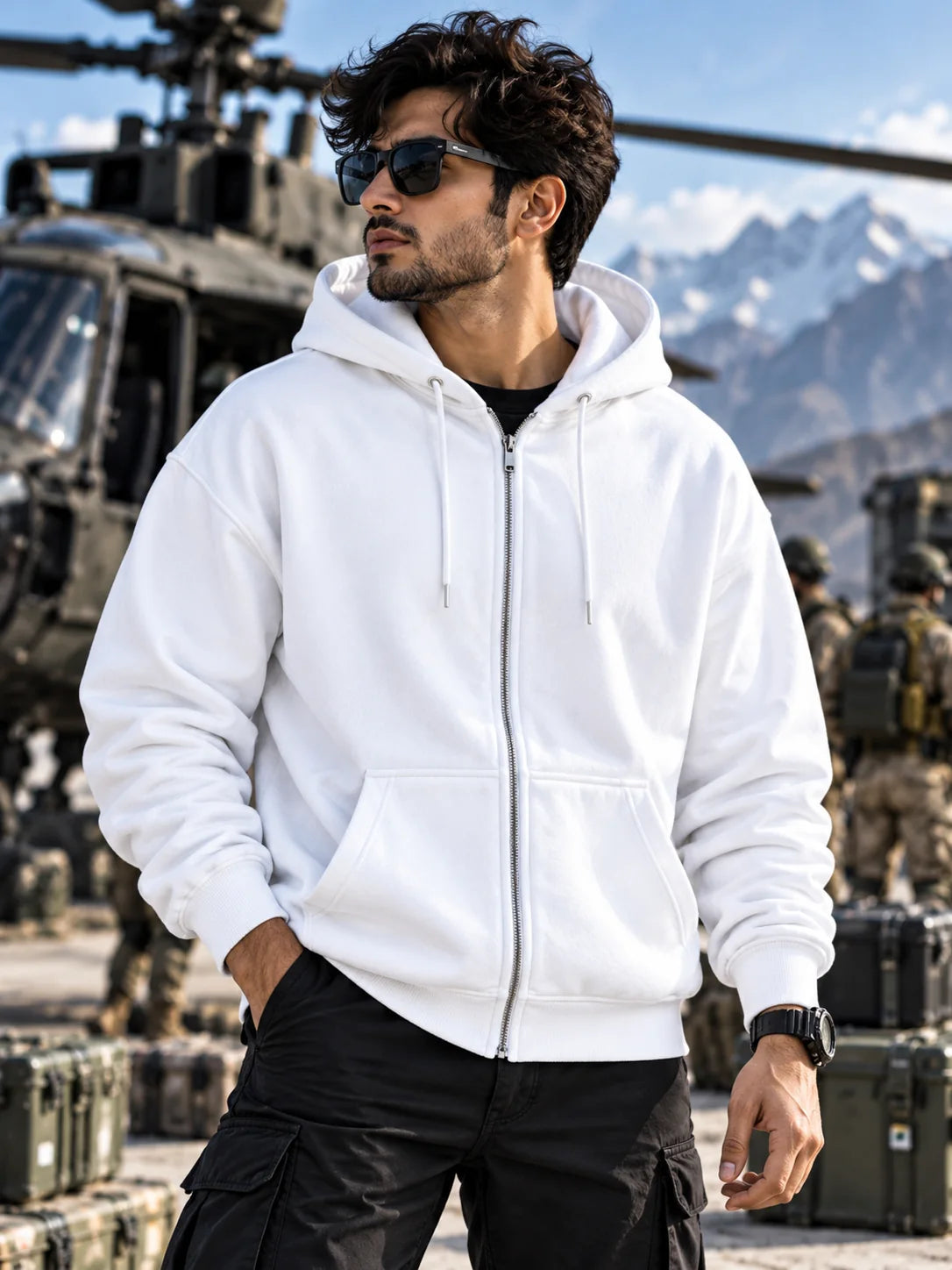 Para SF Graphic Zip-Up Hoodie