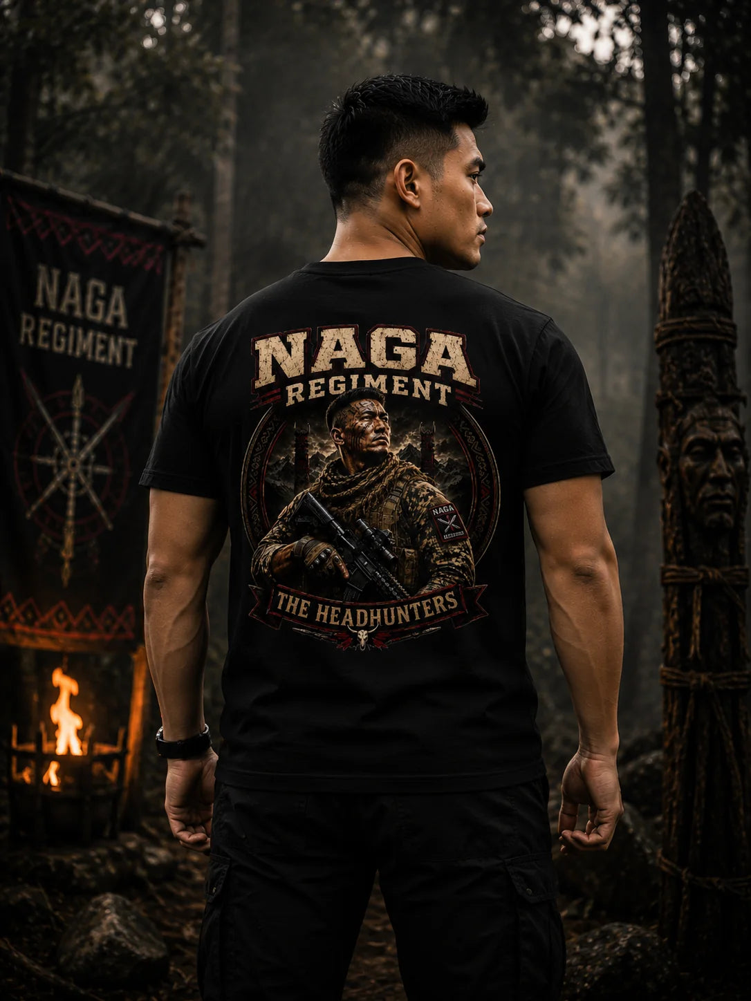Naga Regiment T-Shirt – Warriors by Blood Soldiers by Choice
