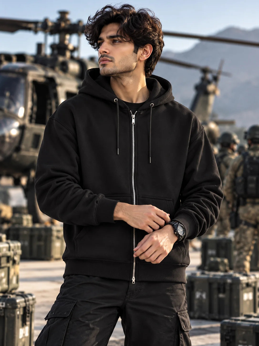 Para SF Graphic Zip-Up Hoodie
