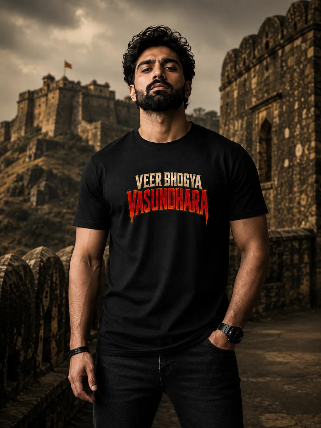 Rajputana Rifles Soldier Graphic T-Shirt