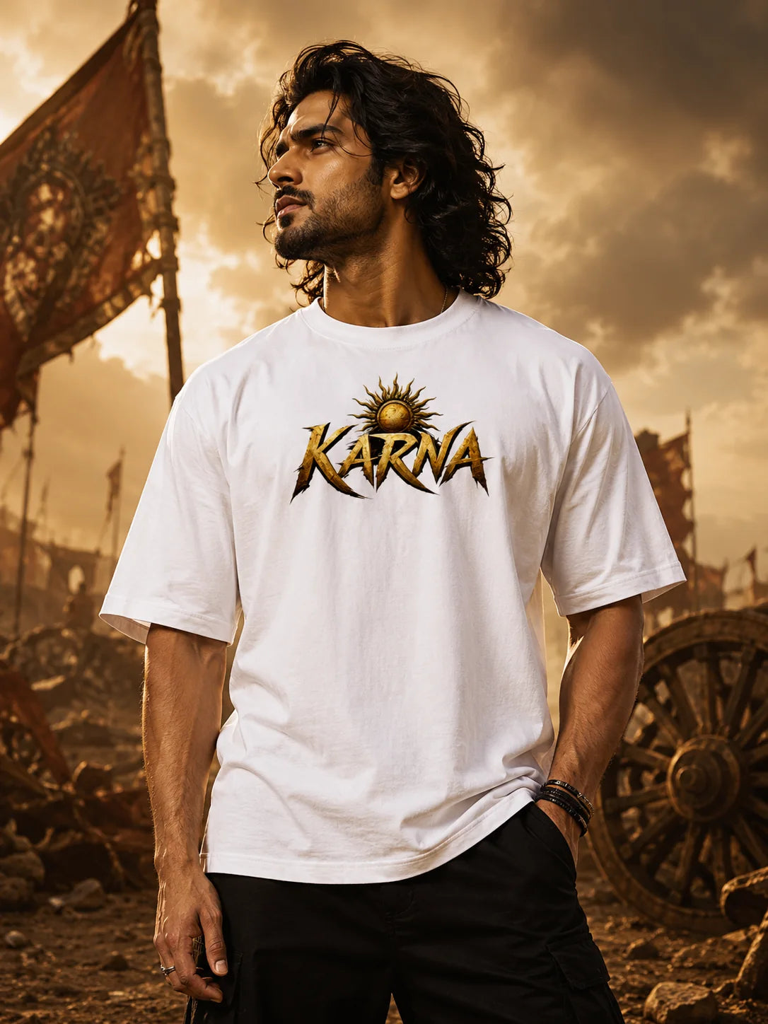 Karna Warrior Graphic T-Shirt | Mythology Tee