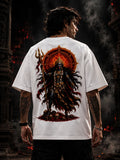 Mahakali Oversized T-Shirt | Kali Print | White