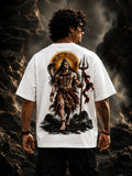 Mahakal Oversized T-Shirt | Shiva Print | Black