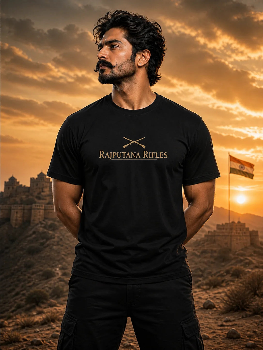 Rajputana Rifles T-Shirt – Indian Army Warrior Pride Edition