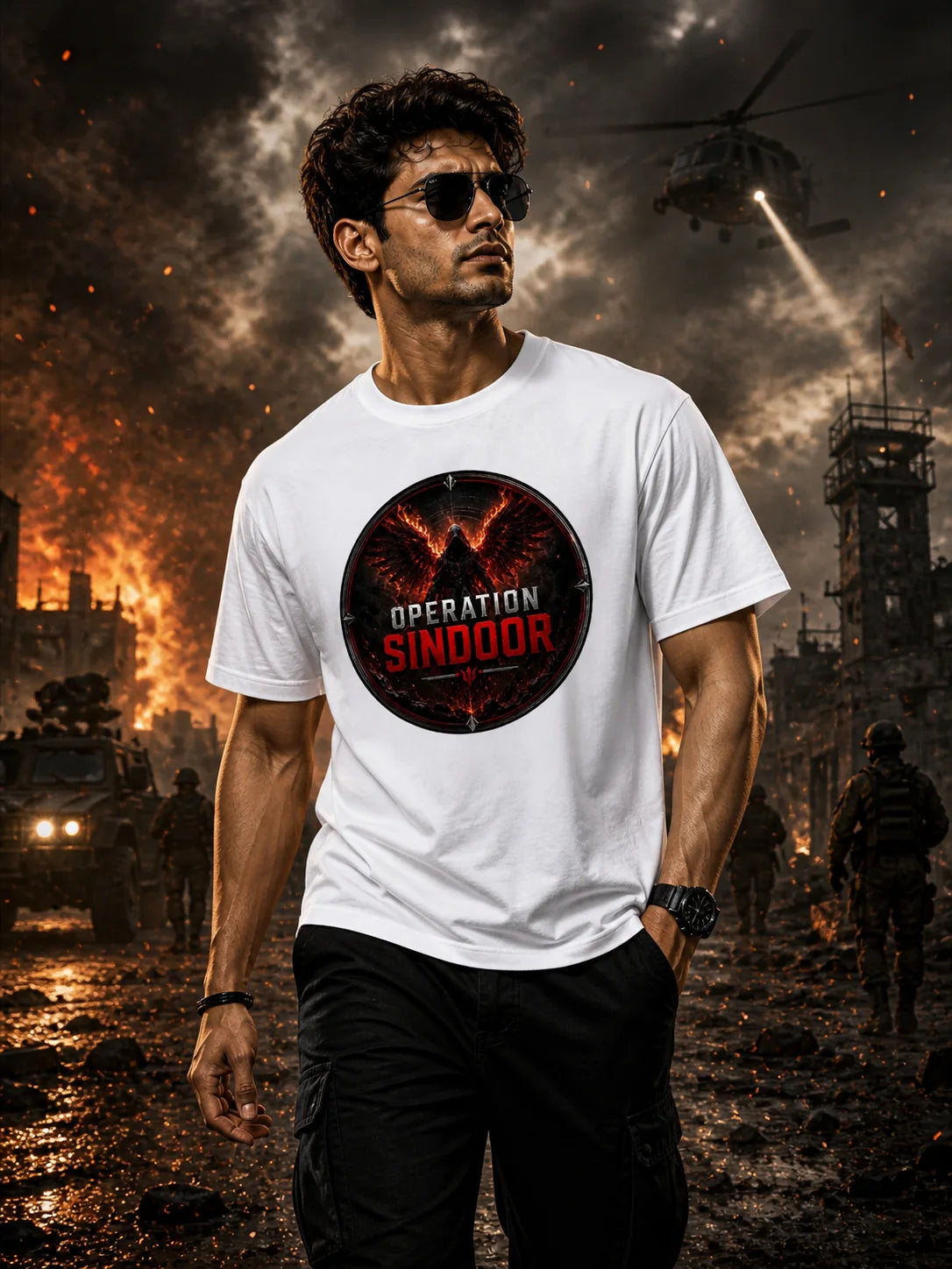 Operation Sindoor T-Shirt | Indian Military Tribute | Premium Graphic Tee India
